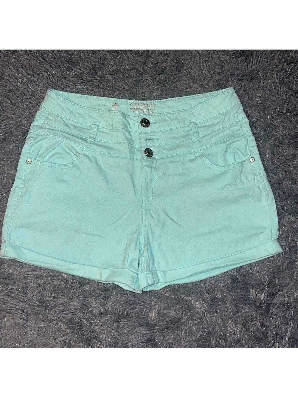 Celebrity Pink Jeans Shorts: Teal